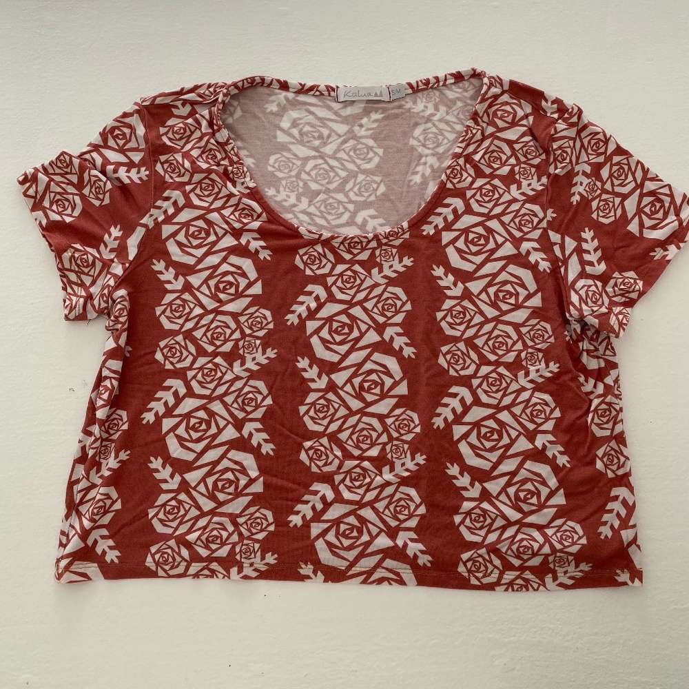 Kūlua Boxy Loose Fit Crop Top/Blouse